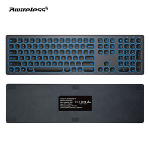 Awireless <b>Computer</b> <b>Accessories</b> Portable Slim Key Board 7 Colors Backlit for Home Office Pc <b>Computer</b> Bt Wireless Keyboard - Product Image 1