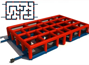 Commercial Giant <strong>Inflatable</strong> <strong>Labyrinthe</strong> <strong>Obstacle</strong> <strong>Courses</strong> PVC Oxford <strong>Inflatable</strong> Corn Animal Jungle Mega Maze - Product Image 5