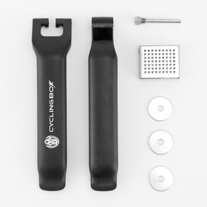 Ensemble de 2 leviers de pneu Yueli pour réparation de vélo de montagne avec compatibilité jantes rouges - Product Image 4