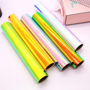 ฟิล์มเคลือบลายสลักสีสันสดใส - สติกเกอร์ตกแต่งแบบ DIY สีสันสดใส ติดด้วยตัวเอง วัสดุหนัง PU - Product Image 2