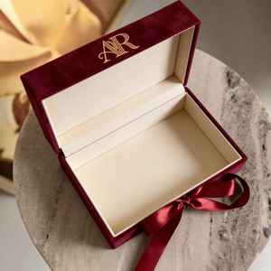 Scatola per Inviti di Nozze Personalizzata in Velluto e Acrilico, Scatola Regalo Rigida con Monogramma in Lamina d'Oro e Pannello Trasparente per Eventi <span class=keywords><strong>VIP</strong></span> e Ricordi Speciali - Product Image 2