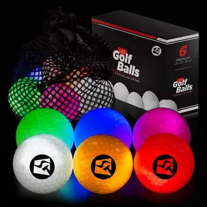 Bola Golf LED lampu berkedip cahaya malam langsung pabrik bola Golf malam Led