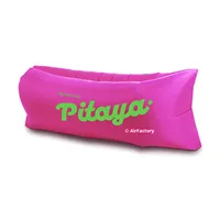 Sofa Tiup Festival Musik, Aktivitas Luar Ruangan, Kasur Santai, Bantal Hitam Portabel untuk Berkemah