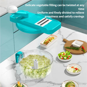 Picadora de Carne Multifuncional para Cocina, Cortador Manual de Cebolla, Rallador, Mandolina, Rebanador, Picador de Verduras - Product Image 3