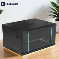 Armoire de serveur réseau verrouillable 32U avec panneaux latéraux et roulettes pour châssis d'ordinateur 19 pouces en acier SPCC en stock