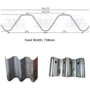 Automatic Highway Guardrail Roll Forming Machine W Beam 3 Wave Fence Expressway Making Machine - Product Image 4
