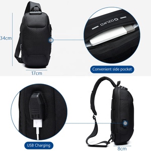 <span class=keywords><strong>Ozuko</strong></span> 9223 Ny Bolso <span class=keywords><strong>Bandolera</strong></span> Personalizado, Bolsos Cruzados para Hombre, Bolsos de Mensajero Deportivos de Silicona, Bolso de Hombro - Product Image 6