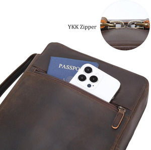 Funda bíblica personalizada, funda de transporte con cremallera y multibolsillos, funda de libro, funda bíblica de cuero para Iglesia - Product Image 6