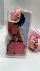 Per iPhone Xs Max 11 12 13 14 15 16 17 Pro Max Sexy melanina Popping corpo Sexy Tpu di lusso cassa del telefono Flash polvere flusso grande culo - Product Image 4