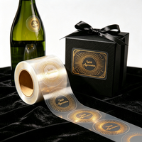 Autocollants personnalisés en feuille d'or, étiquettes adhésives imperméables avec logo imprimé pour emballages cadeaux de luxe, impression UV, autocollants en rouleau