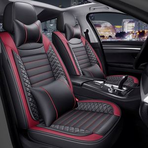 Housses de siège auto en cuir de luxe style professionnel, accessoires intérieurs, matériau PVC PU, toutes saisons, ajustement universel, ensemble complet 1 - Product Image 4