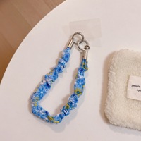 Nouvelle mode fleur motif coloré téléphone étui corde Anti-perte poignet téléphone portable lanière sangle