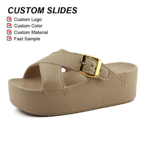 Sandalias OLICOM de Alta Calidad para <span class=keywords><strong>Mujer</strong></span>, Diseño Cruzado de <span class=keywords><strong>Verano</strong></span>, Sandalias de Plataforma con Suela Gruesa, Sandalias de EVA para Interiores y Exteriores, Venta al por Mayor - Product Image 1