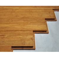 Parquets de sol d'intérieur en bambou tissé, serrure, 4 pièces