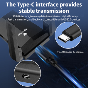 USB-C Wifi Adapter cho <span class=keywords><strong>PC</strong></span> ax1800 Wifi 6 adapter không dây Wifi Dongle Đen <span class=keywords><strong>Card</strong></span> mạng không dây - Product Image 6