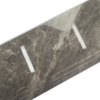 Carreaux de céramique pour escalier, Surface entièrement polie, 300x1200mm, couleur grise, dernière conception, carreaux décoratifs pour escalier