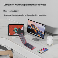 Macbook Pro için yeni katlanabilir ultra ince bluetooth klavye katlanabilir taşınabilir klavye