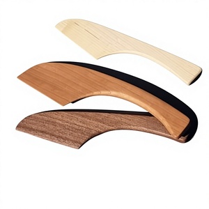 Vente en gros d'usine de couteaux en bois écologiques, ustensiles jetables avec impression de logo personnalisé - Product Image 1