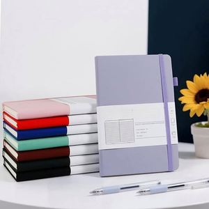 Medium A5 5.7 X 8.3inch PU Leather Hardcover <b>Journal</b> 192 Page Lined Notebook for Work and College Use - Product Image 2