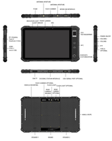 Tablette d'extérieur avec fonction GPS Tablette robuste pour l'industrie de la construction Tablette industrielle robuste PC