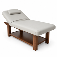 Table de massage en bois de luxe robuste et réglable, lit de beauté, camillas de masajes pour hôtel, complexe hôtelier, club de spa et massage professionnel