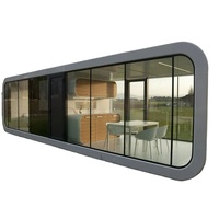Capsule de sommeil moderne de luxe écologique et confortable, évolutrice, design traditionnel, mini-maison, villa touristique en acier léger, 2023