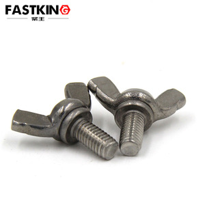 Vis d'aile en acier inoxydable <span class=keywords><strong>papillon</strong></span> OEM béquilles <span class=keywords><strong>boulon</strong></span> à tête d'aile DIN316 - Product Image 3