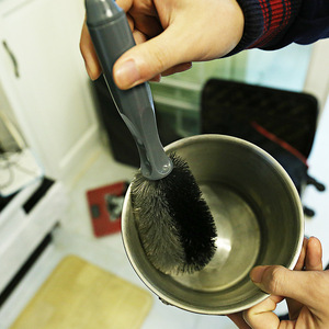 Car Wheel <b>Brush</b> Grey Nylon Grip Handle <b>For</b> <b>Cleaning</b> <b>Brushes</b> - Product Image 1