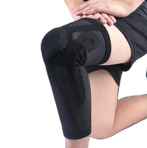 Genouillère de sport élastique longue et flexible pour hommes et femmes, manchon de compression pour le soulagement des douleurs au genou et la protection des articulations lors du basketball - Product Image 1