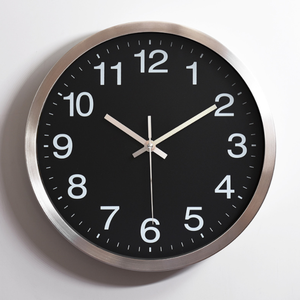 Custom Company Name Aluminum Quartz Round <b>Clock</b> Wall Metal - Product Image 5