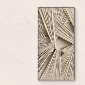 3D bán buôn trang trí nội thất hiện đại cao cấp tường nghệ thuật trừu tượng thiết kế in kỹ thuật số cơ sở giấy Pha lê sứ trang trí sơn - Product Image 6