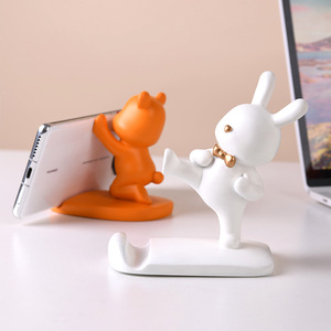 Violent Bear Phone <b>Stand</b> Resin Cartoon <b>Tablet</b> Holder Desktop Decor Gift - Product Image 3