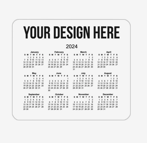 Tapis de souris calendrier horizontal personnalisé avec logo, base antidérapante pour le bureau - Product Image 4
