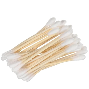 Coton-tige cosmétique flexible lisse aucune irritation dégraissant les cotons-tiges non tissés - Product Image 1