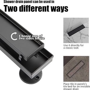 Scarico a Pavimento Lineare in Acciaio Inox 304 Americano 60CM Anti Scarafaggi - Product Image 4