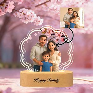 CJH Cadeaux Personnalisés Couple Romantique LED Veilleuse <span class=keywords><strong>Pixar</strong></span> Style Exclusif Commémoratif Maison Chambre Décoration Bienvenue Photo Cadeau - Product Image 3
