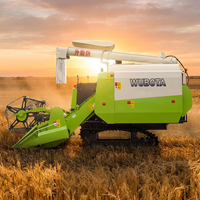 Moissonneuse-batteuse sur chenilles Wubota 100 CV à alimentation complète