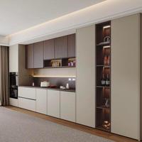 Buffet en bois de chêne naturel nordique avec tiroirs à fermeture douce et silencieuse, taille personnalisable, meuble de rangement pour la maison moderne