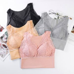 Winter Warm <strong>Vest</strong> Women Plus Velvet Thick Sexy <strong>Thermal</strong> Underwear <strong>Ladies</strong> <strong>Vest</strong> Lace Warm <strong>Vest</strong> - Product Image 2