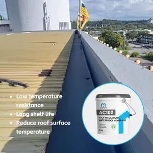 Sprayed Acrylic Roof Coating With Thermal And Waterproofing Roof Insulation And Waterproof Liquid Metal Roof Coating