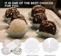Vasos de caramelo multicolores, envoltorios de papel para Chocolate, Mini tazas para hornear, envoltorios de trufas, revestimientos, tazas de trufa para Chocolate, caramelo, azúcar
