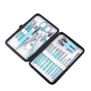 18 Pcs/set Personal Manicure Nail Clippers Manicure Grooming Kit Manicure Pedicure Set