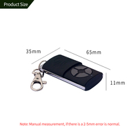 Duplicateur 2 en 1, dernière génération, 4 boutons, 2 canaux, télécommande RF 433 MHz, compatible avec le code roulant pour porte de garage YET2168