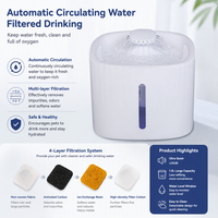 Fontaine à eau pour chat, filtre à eau fraîche à circulation automatique, fontaine à boire intelligente pour animaux de compagnie, pour chats et chiens, intérieur