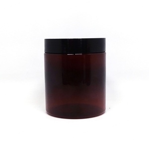 100ml 150ml 200ml 250ml 300ml clear Amber Black Pet <b>Plastic</b> Cosmetic Cream <b>Jar</b> with <b>Plastic</b> Lid for Cosmetic Packaging - Product Image 6