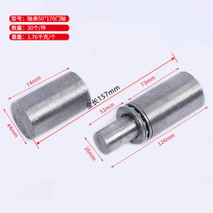 Charnière universelle à double battant robuste, axe de porte moderne à roulement à billes cylindrique en acier inoxydable pour cuisine, hôtel, hôpital - Product Image 2