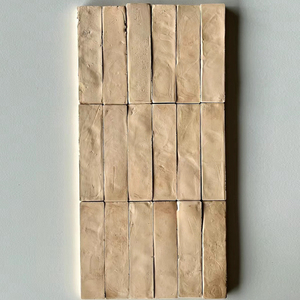 Tuiles en argile beige vintage sur mesure, en stock, <span class=keywords><strong>pour</strong></span> murs et sols, briques artisanales - Product Image 1