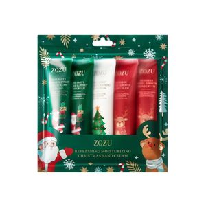 Kit de crème pour les mains de soins personnels 5 pièces/ensemble emballage cadeau humidité lisse cadeau de noël usine directe - Product Image 1