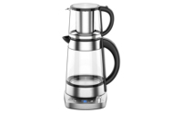Samovar turc avec affichage Led, contrôle de la température, bouilloire à thé électrique de 1,7 l avec filtre en verre, machine à thé et à café