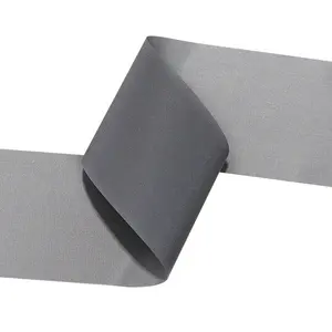 100% tessuto riflettente in poliestere nastro ad alta riflessione materiale cucire sulla giacca